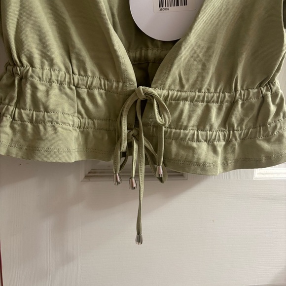 NWT Princess Polly Jamison Reid Crop Top - Khaki - Picture 6 of 7